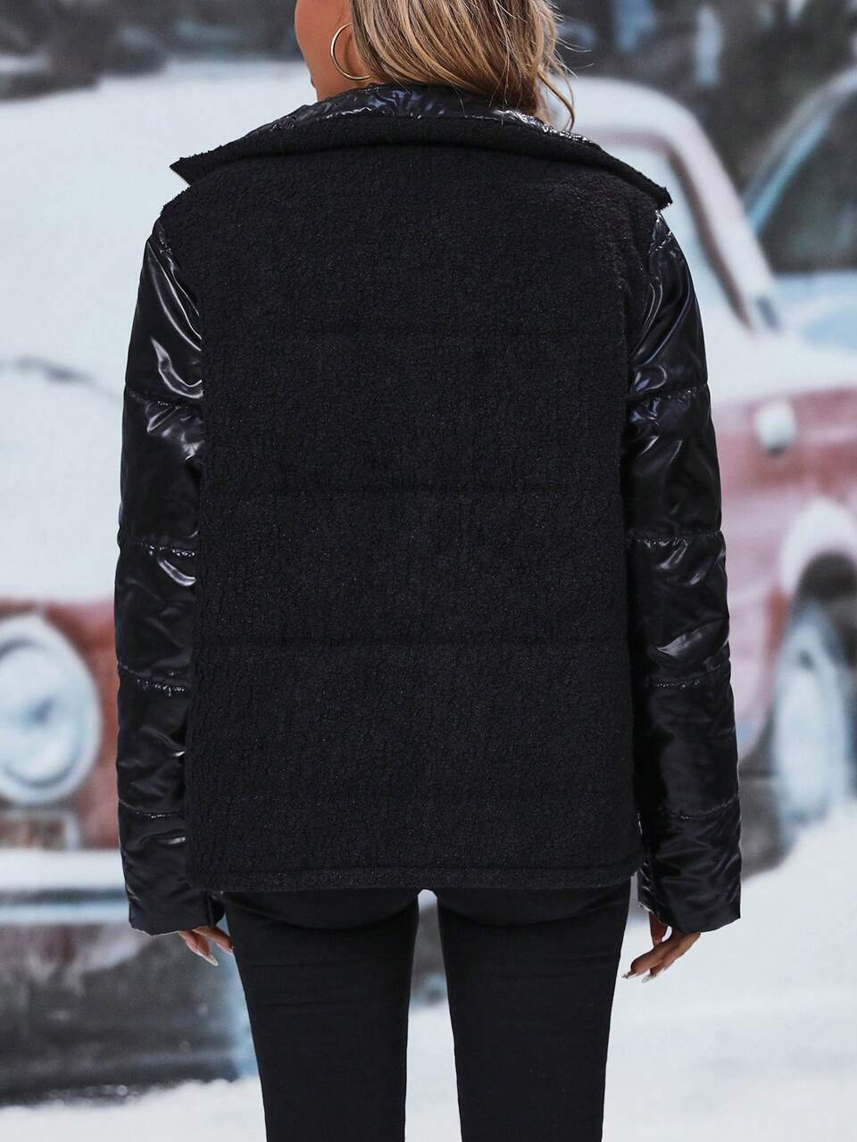 Zip Up Padded Padded Coat For Winter Clothes Fall Cloth For Women