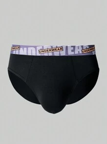 Men's Multicolor Plain High Stretch Sporty Briefs Underwear With Tape Detail - Multicolor - View 6