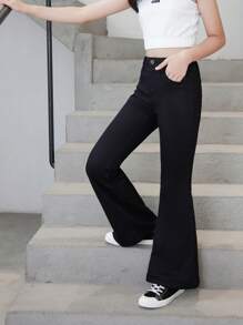 Sparklyn Tween Girl Stretchy Flare Jeans Summer Holiday