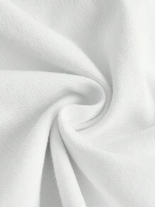 SHEIN MOD Women'S Denim Skirt With Side Pockets - White - View 3