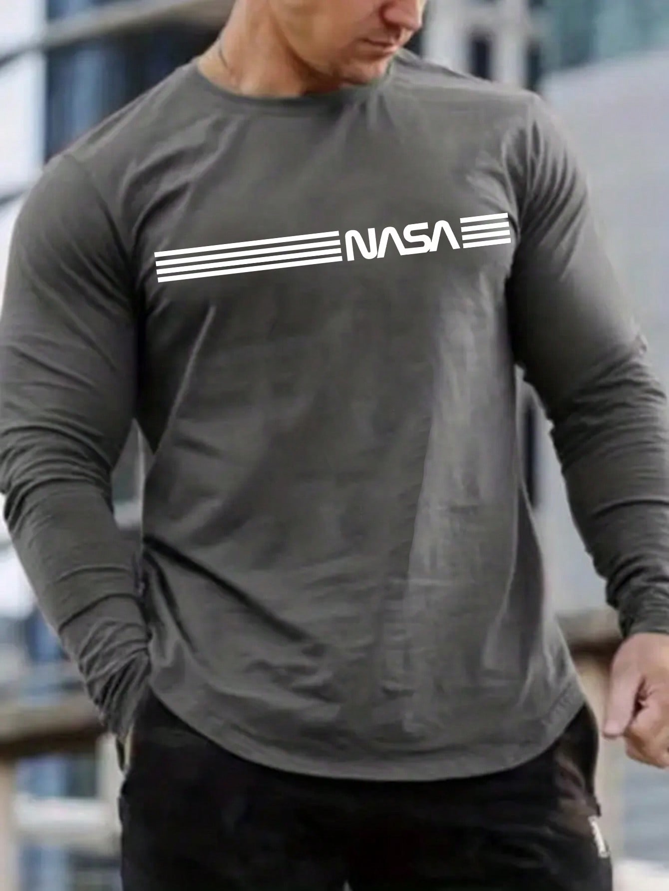 Manfinity Dauomo Men's Casual Letter Printed T-shirt