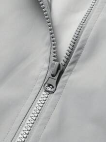 Manfinity Homme Chaqueta De Hombre Con Impresión De Letras Y Bloque De Color