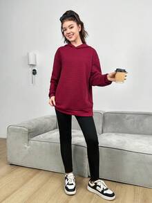 Teen Girls' Sweatshirt And Legging Set - Red - View 5