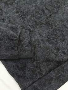 Men's Tie-dye Letter Print Sweatshirt - Black - View 5