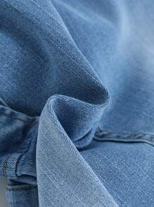 SHEIN Tween Boy Flap Pocket Side Cargo Jeans