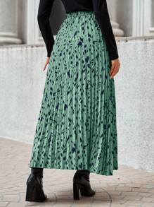 SHEIN Clasi 摺痕禮服連身裙 - 薄荷綠 - 查看 2