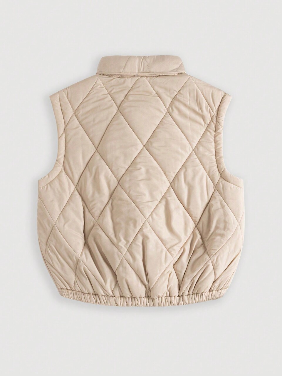 Plus Size Women's Press Stud Closure Padded Vest