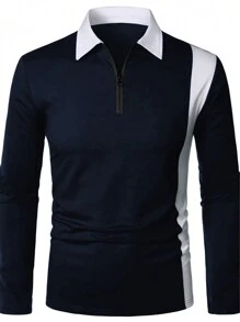 Manfinity Hypemode Men Plus Color Block Polo Shirt - Multicolor - View 1