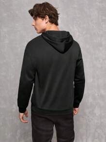 SWAVVY 1 Miếng In Giáng sinh Áo nỉ có mũ - màu đen - Xem 2