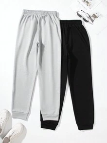 SHEIN Unity 女性2入組月亮印花休閒運動衫和長褲套裝 - 彩色 - 查看 2