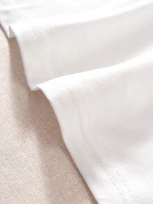 SHEIN EZwear 1 Miếng Cây thông Noel Áo thun - trắng - Xem 4