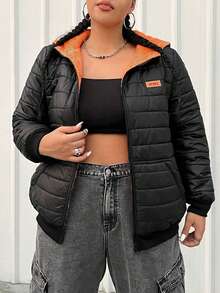 SHEIN EZwear 女性大碼棉服 - 彩色 - 查看 4