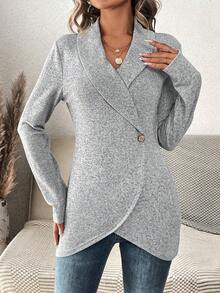 SHEIN LUNE 女士披肩肩膀t恤