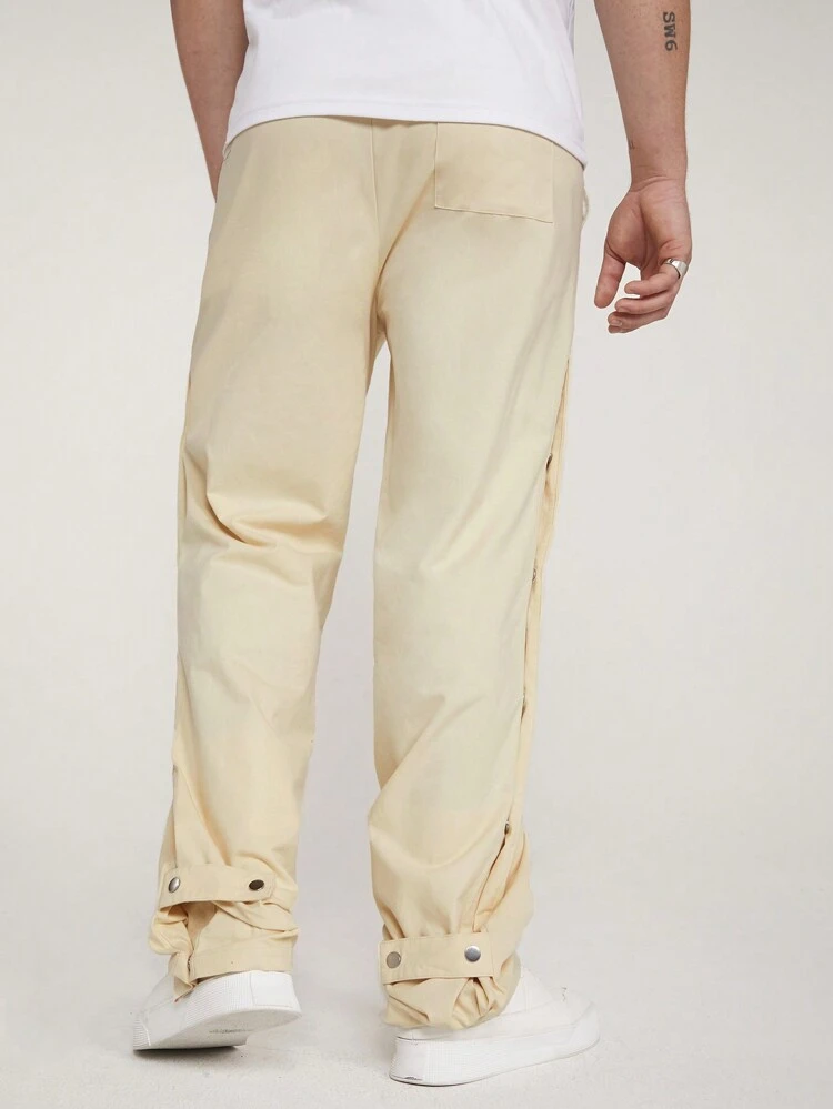 Men Solid Slant Pocket Pants