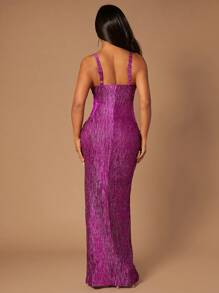 SHEIN SXY Split Thigh Lace Cami Dress