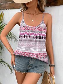 SHEIN VCAY 幾何圖案背心 - 彩色 - 查看 5