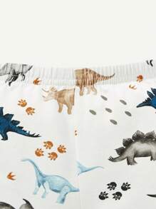 Cozy Pixies Baby Boy Snug Fit Pajama Set, Including Crew Neck Top And Footed Pants