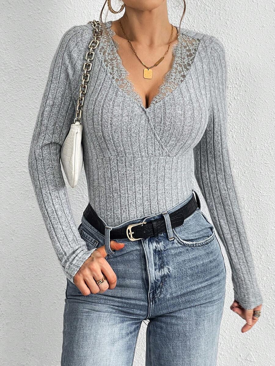 SHEIN Essnce Mono De Mujer - Gris Claro - Ver 1