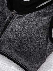 SHEIN Yoga Basic 2入組/套女性運動型胸罩和內衣套裝 - 彩色 - 查看 3