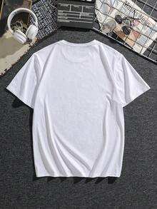 Manfinity LEGND Nam Kích thước lớn In Áo thun Với Từ Mẫu - trắng - Xem 2
