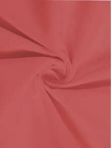 Vestido De Color Sólido De Talla Grande - Rosa vieja - Ver 5