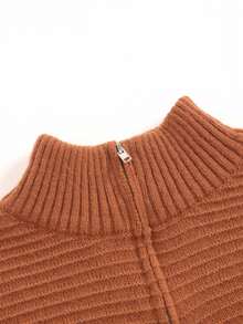 Men's Casual Color Block High-necked Sweater - Multicolor - View 3