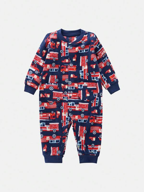 minizone 1 Body In Pile Da Cartone Animato Per Neonato Per Autunno/inverno