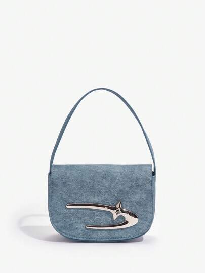 SHEIN ICON 女士手提包，时尚，简约，个性化，百搭，甜美酷女孩，辣妹，Y2K，街头风