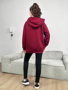 Teen Girls' Sweatshirt And Legging Set - Red - View 2