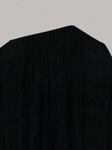 SHEIN Clasi 大尺碼外套 - 黑色 - 查看 5