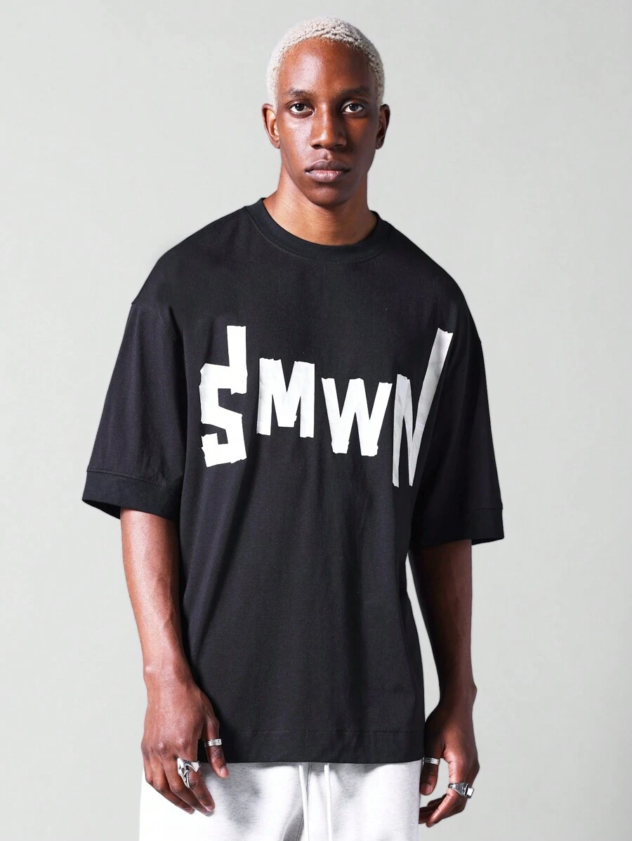 SUMWON เสื้อยืดหลวม กราฟิก ด้านหน้า | SHEIN TH