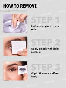 SHEGLAM All-In-One Volume & Length Mascara-Washable Black 2 In 1 Double Head Brush Easy To Remove No Smudge Curling Separation Thick Black Mascara Eye Makeup Brand Beauty Makeup Face Paint Cosmetic For Women Girls Perfect For Winter Spring Ideal For Y2K Fancy Fashion Suitable For Birthday Gift Party Ready Best Color - Black - View 4