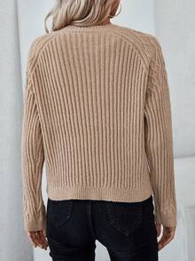 SHEIN Essnce Jersey De Cuello Alto