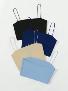 Sweetra Solid Color Camisole - Multicolor - View 2