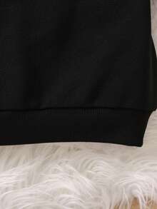 SHEIN 女童拉甘袖運動衫 - 彩色 - 查看 4