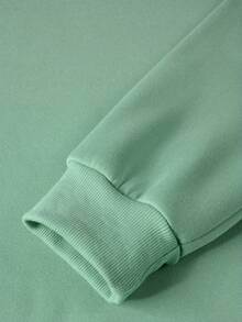 Aesthetic Post--Men's Color Block Fleece Sweatshirt - Multicolor - View 5