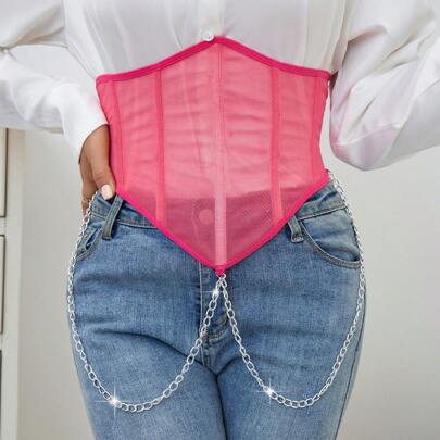 뼈마디 메쉬 체인 허리 트레이너
