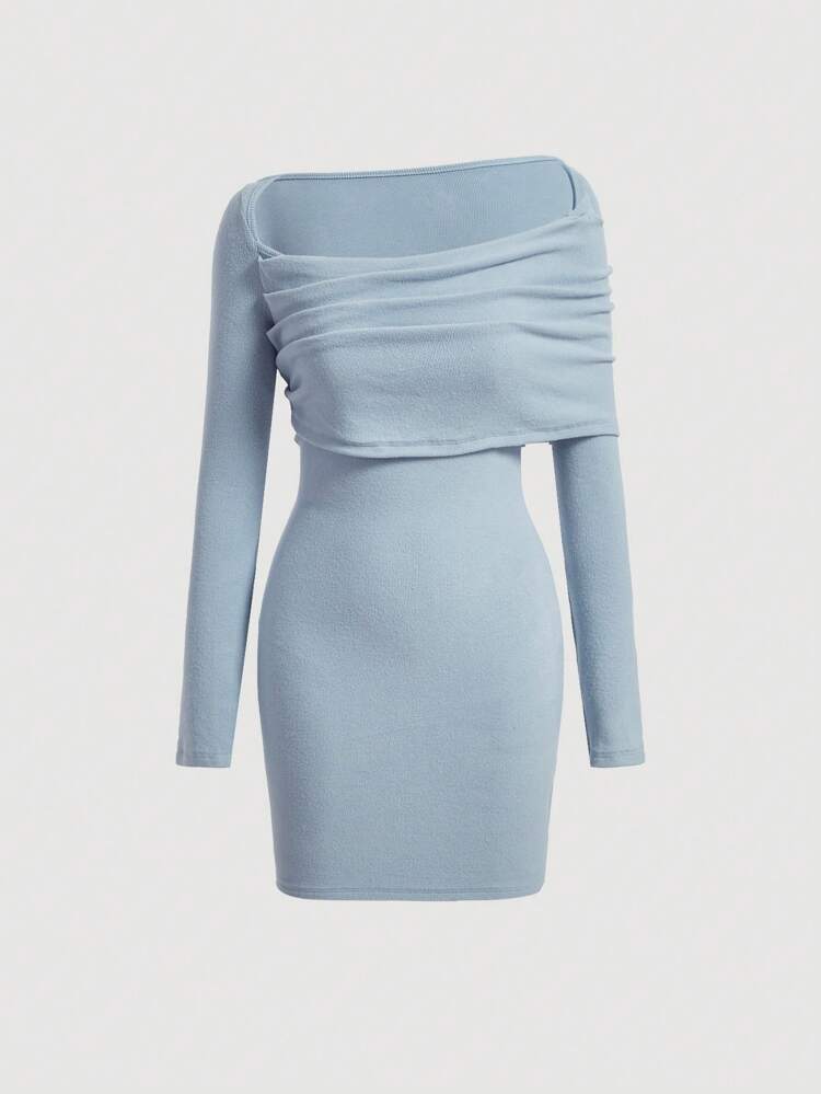 Women's Slim Fit Ruched Hip Package Dress
