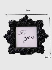 ROMWE Goth 1入組黑色相框(字母卡是隨機和不是中性使用) - 黑色 - 查看 3