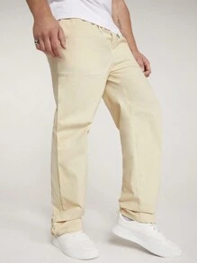 Manfinity VCAY 梭織休閒長褲 - 彩色 - 查看 3