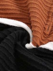 Men's Casual Color Block High-necked Sweater - Multicolor - View 4