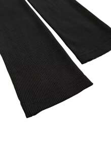 European And American Women's Fashionable, Slim-Fit Top With Zipper, Street Style, And Simple Ribbed-Knit Long-Sleeved Top And Long Pants Set For Autumn And Winter