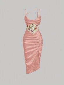 SHEIN MOD 女士連身裙 - 粉色 - 查看 1