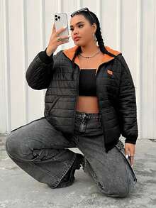 SHEIN EZwear 女性大碼棉服 - 彩色 - 查看 6