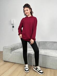 Teen Girls' Sweatshirt And Legging Set - Red - View 3