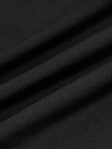 SHEIN EZwear 2 piezas Leggings unicolor de cintura con cordón
