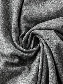 SHEIN LUNE 加大尺碼實心緊繃寬腰帶褲 - 灰色 - 查看 4