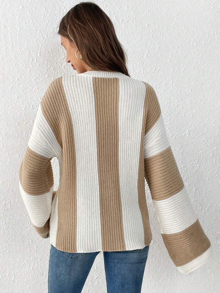 Women's Striped Sweater Winter Casual
