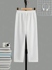 SHEIN Cô Gái Trẻ Chi tiết về Flap Áo khoác Quilted & Quần & Hoodie - Nhiều màu - Xem 3