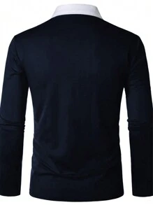 Manfinity Hypemode Men Plus Color Block Polo Shirt - Multicolor - View 2